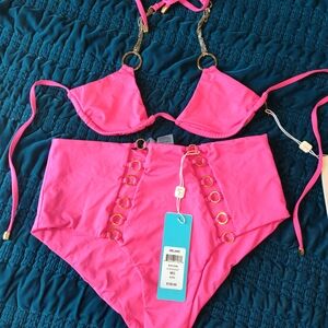 Ireland Bottom And Zara Top In Barbie Pink